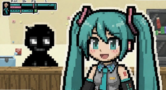 初音未来弹幕 隐藏角色 像素初音
