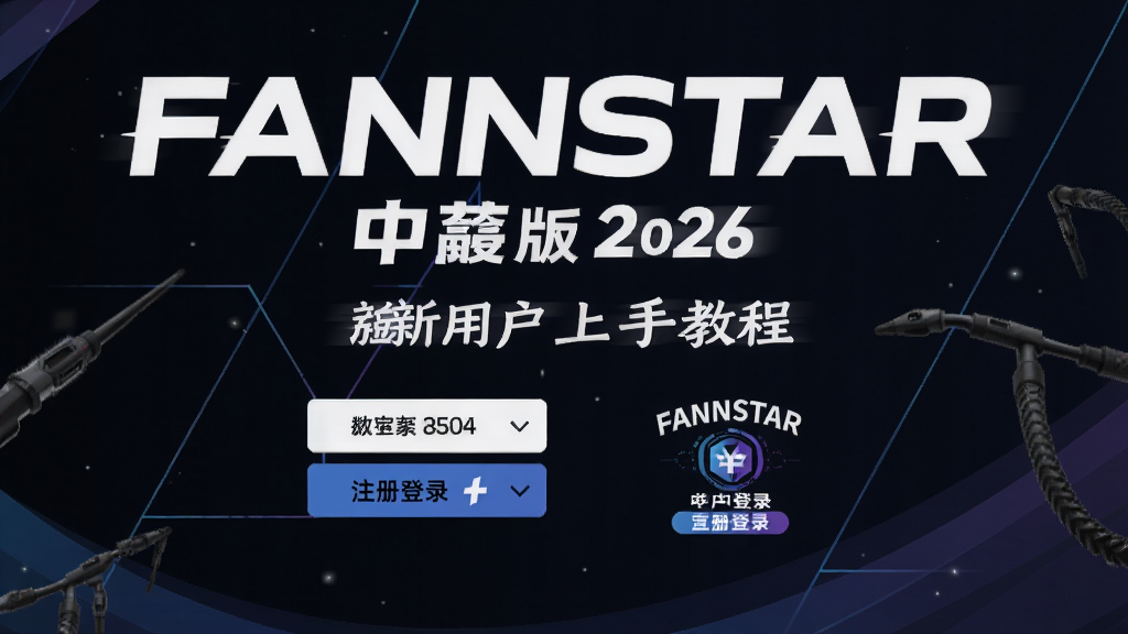 FANNSTAR中文版 2026新用户上手教程 注册登录 宣传图