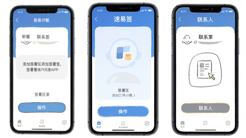 ����ǩapp����ǩ��������ϵ�˲���,�ֻ����� ʾ��ͼ