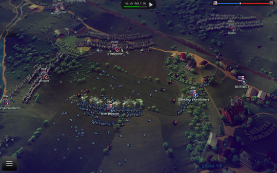 �ռ������Ǵı�ս�ۺ���������Ultimate General:Gettysburg��ͼ