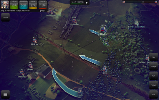 �ռ������Ǵı�ս�ۺ���������Ultimate General:Gettysburg��ͼ