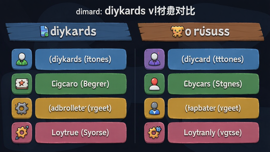 diykards��Ѱ��븶�Ѱ湦�ܶԱ�,ɫ�ʷḻ ʾ��ͼ