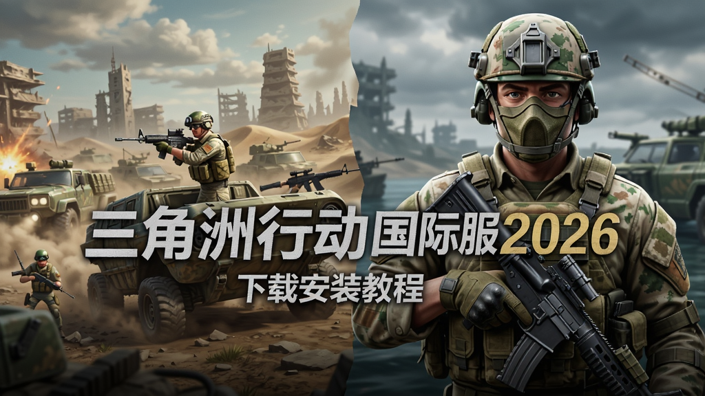 三角洲行动国际服下载安装教程,三角洲行动国际服 2026 最新下载教程 色彩丰富 无水印 宣传图