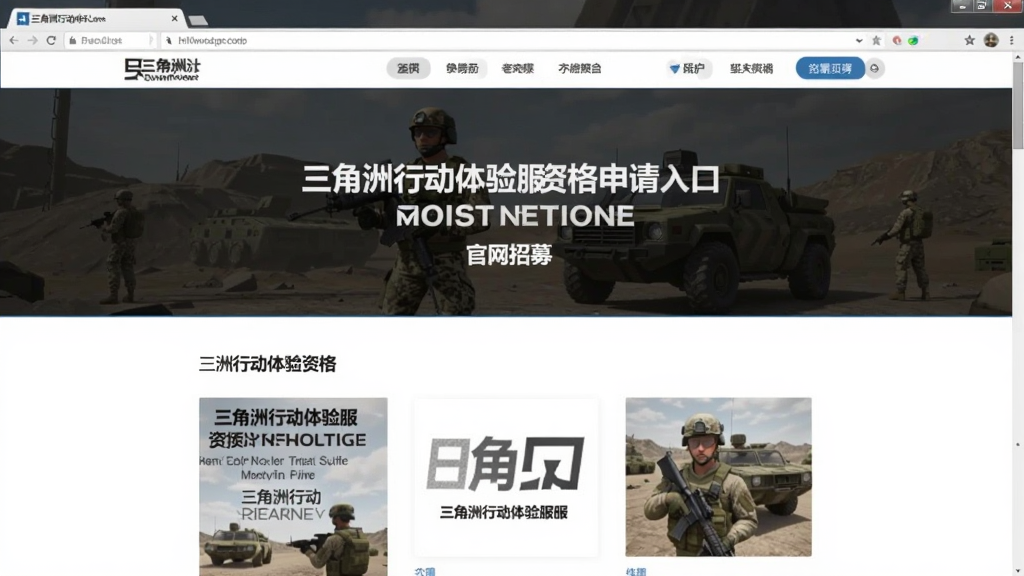 三角洲行动体验服资格申请入口 官网招募页面 无水印