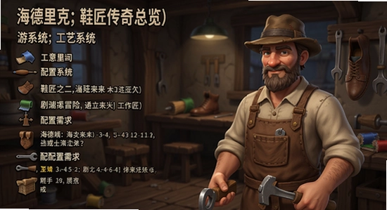 海德里克;鞋匠传奇 游戏总览 工艺系统 剧情冒险 配置需求