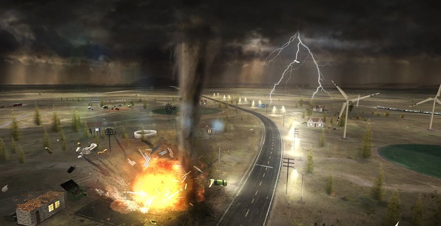 龙卷风模拟器汉化版下载免费(Tornado Strike Zone)截图