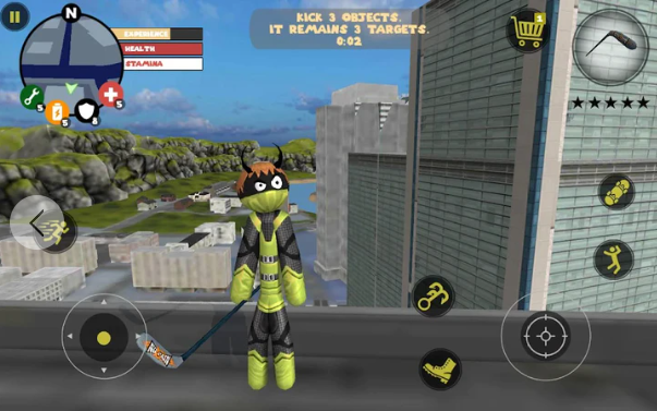 ���������Ӣ�����ò˵���ɫԿ���°�����(Stick Rope Hero)