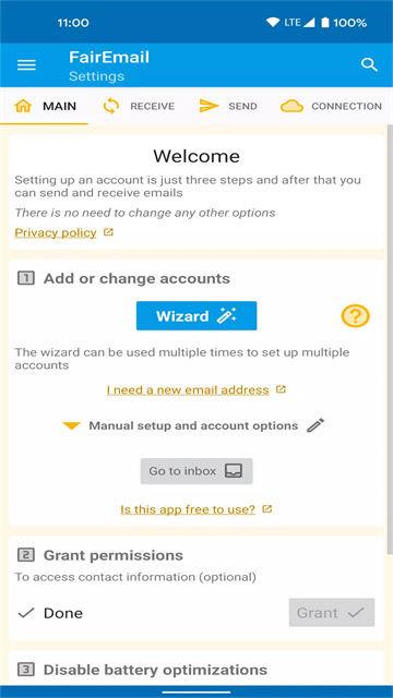 FairEmail����app���°����ؽ�ͼ