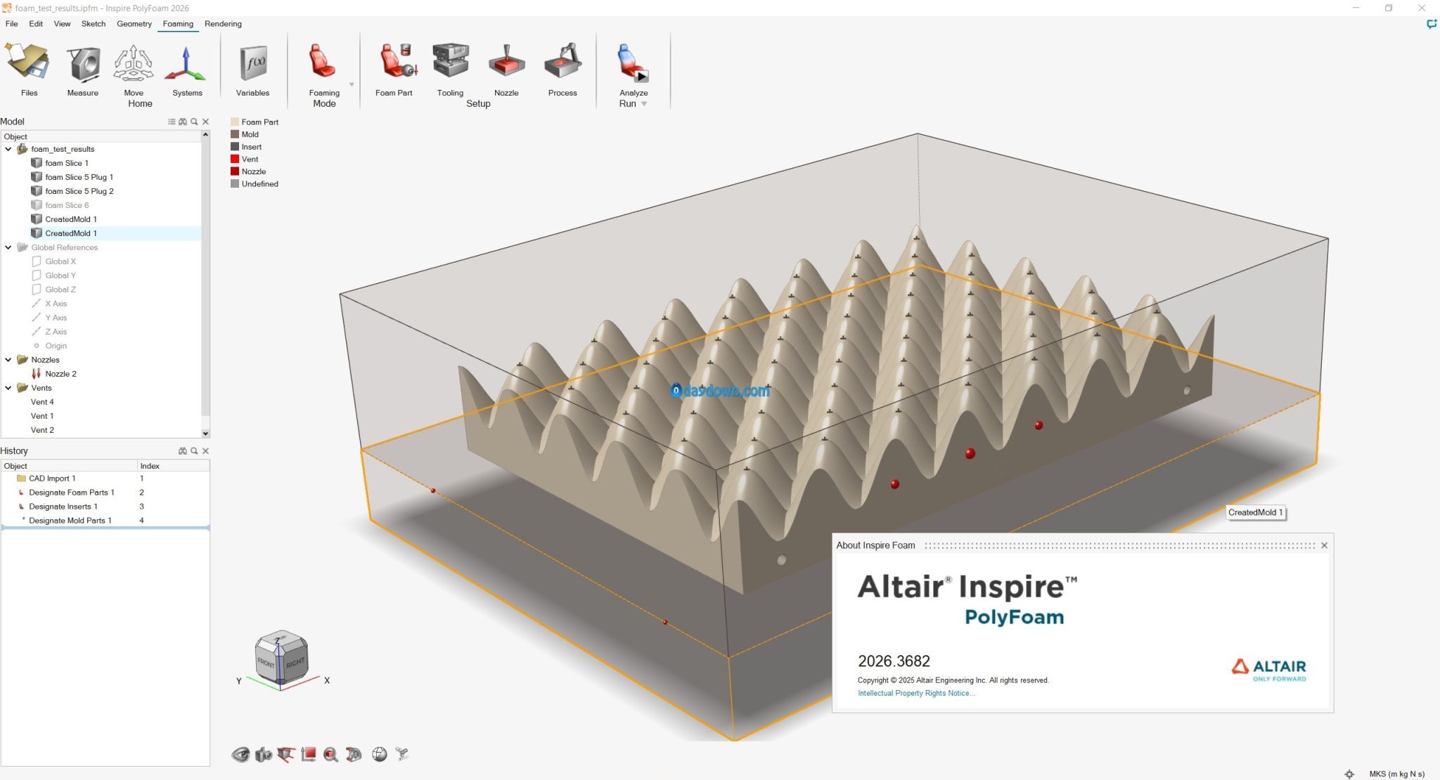 Altair Inspire PolyFoam��ĭ������Ѱ����ؽ�ͼ