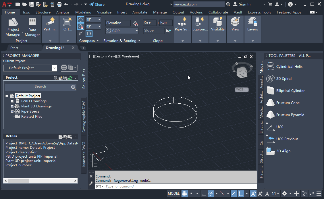 AutoCAD Plant 3D ������ά����������°����ؽ�ͼ