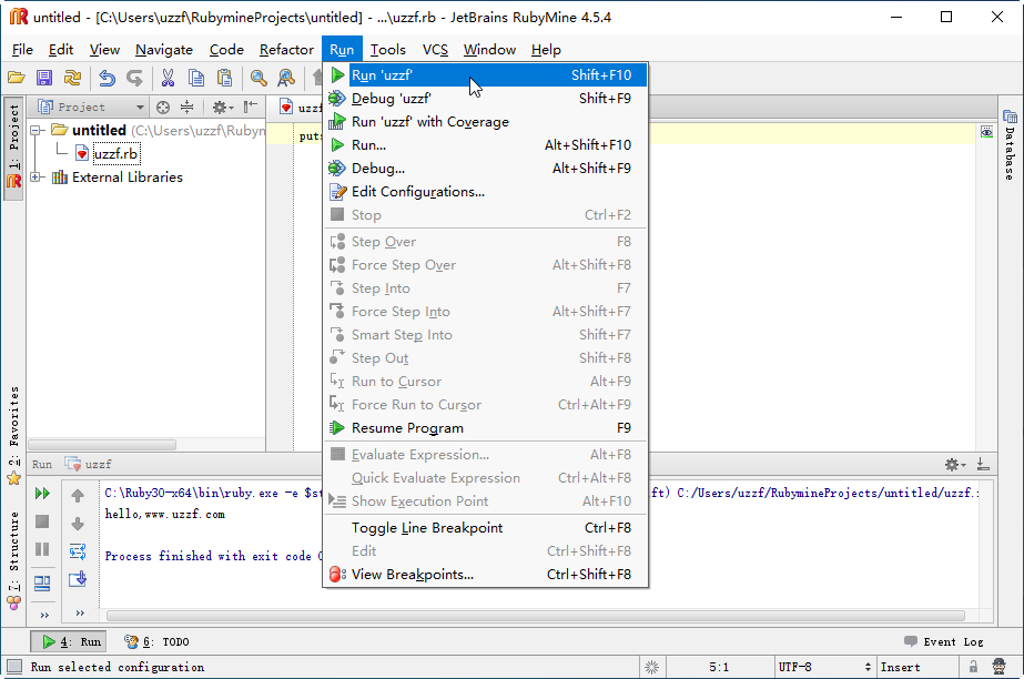 JetBrains RubyMine Ruby�������߹ٷ������ؽ�ͼ