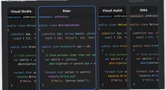 JetBrains Rider 2025������Ѱ���������ý���ͼ