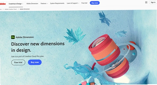 Adobe Dimension 2021���ļ���� �ʺ����ʦʹ�ó���ͼ