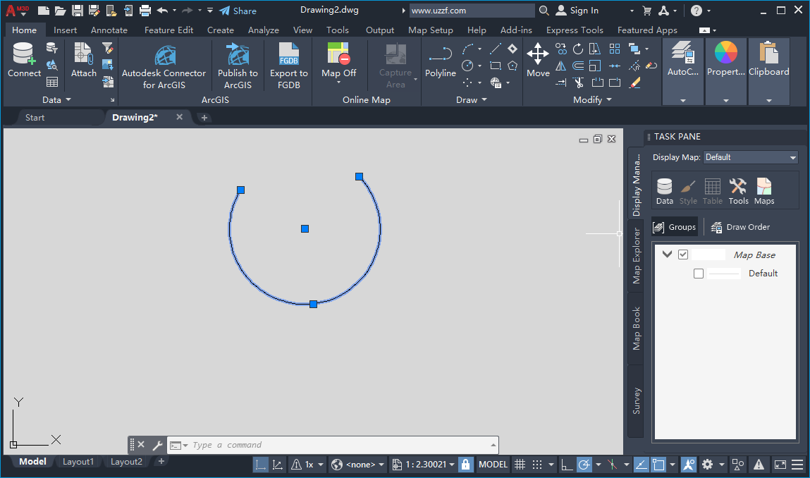 AutoCAD Map 3D��ͼ��ά��ģ�������°����ؽ�ͼ