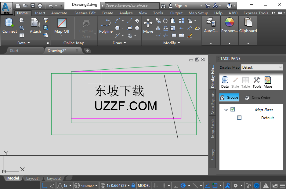 AutoCAD Map 3D��ͼ��ά��ģ�������°����ؽ�ͼ