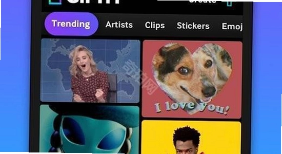 GIPHY��ͼ���ص��ֻ����̳� �ֻ���Ļ��ʾGIPHY���� ɫ�ʷḻ ��ˮӡ ����ͼ