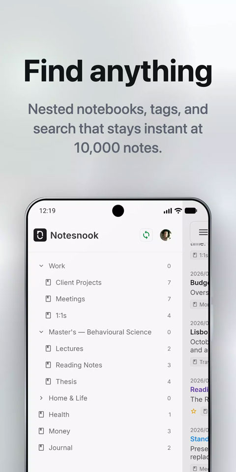 Notesnook�ʼǹٷ����ؽ�ͼ