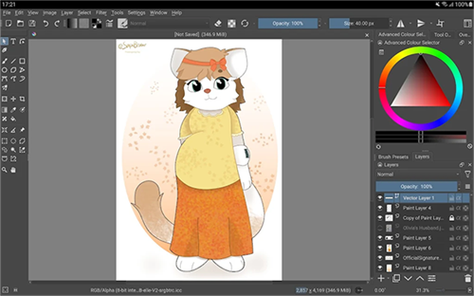 Krita�ٷ������ؽ�ͼ