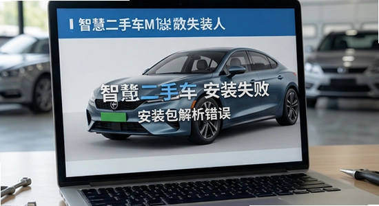 智慧二手车安装失败|安装包解析错误