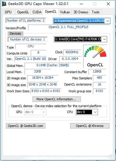 �Կ����GPUCapsViewer�ٷ������ؽ�ͼ