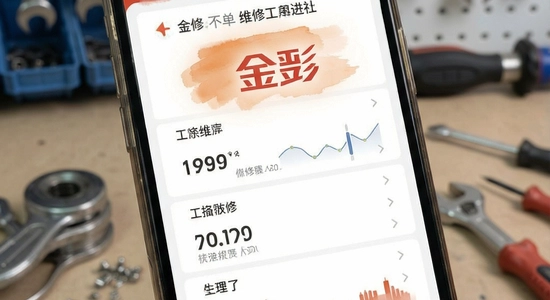 金彭app维修工单处理界面