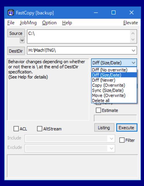 FastCopy���°�����5.7.1 �ٷ�����
