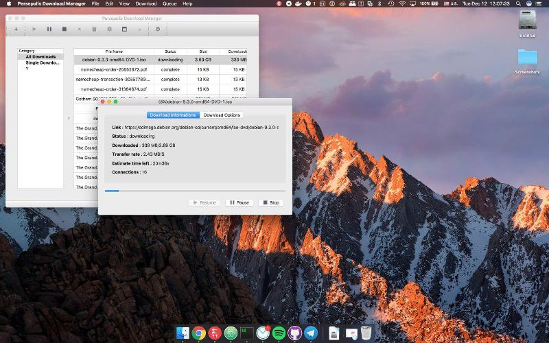 Persepolis Download Manager���԰����ؽ�ͼ