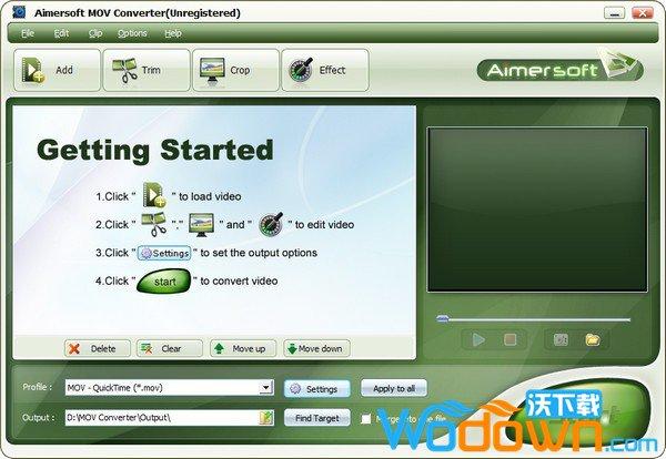Aimersoft MOV Converter�ٷ������ؽ�ͼ