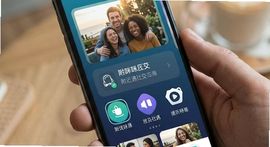 附近咪遇社交软件界面展示图