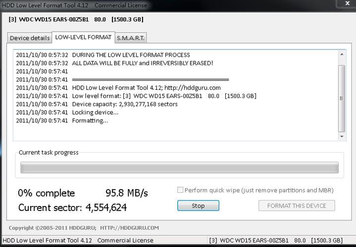 HDD Low Level  ToolӲ�̵͸񹤾߹ٷ�������4.40 �ٷ�����