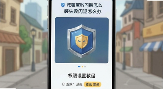 城镇宝安装失败闪退怎么办|城镇宝权限设置教程