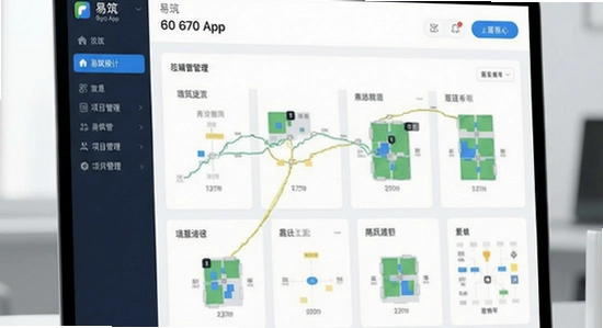 670*360 易筑App项目管理界面展示