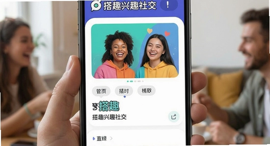 搭趣兴趣社交界面展示