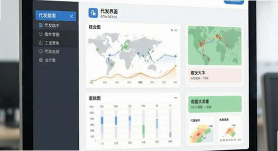 代发助手王操作界面示意图 670x360