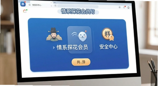情系探花会员与安全中心界面