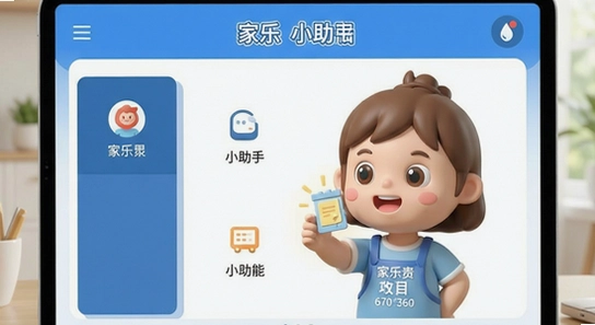 670*360 家乐小助手主界面功能展示图