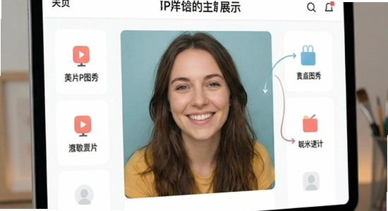 美片P图秀主界面功能展示图