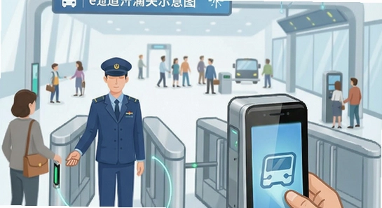 非触式e道通关流程示意图