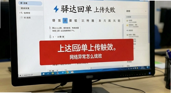 ���ص��ϴ�ʧ����ʾ�����쳣��ô���