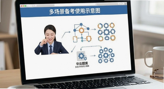 中级经济师华云题库多场景备考使用示意图