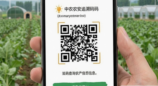 670*360中农安追溯码扫码查询农产品信息界面