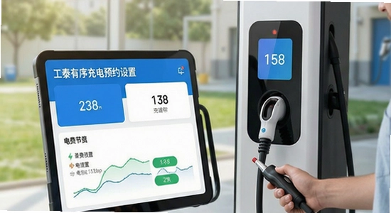 工泰有序充电预约设置与电费节省场景图