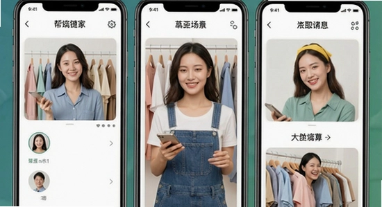 帮衣帮商家端不同人群使用场景图