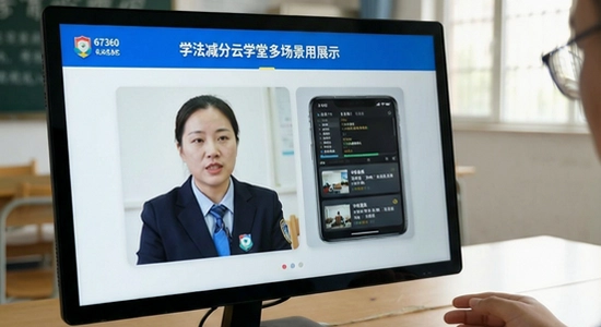 670*360 学法减分云学堂多场景应用展示