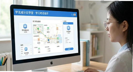 670*360 学法减分云学堂学习考试场景展示