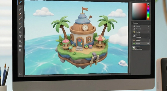 创物岛3D创作界面展示