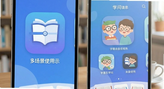 670*360学问APP多场景使用展示图