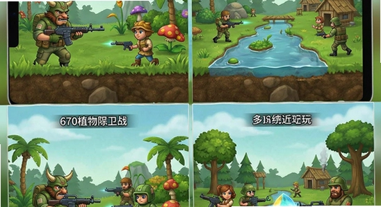 670*360植物保卫战多场景游玩展示