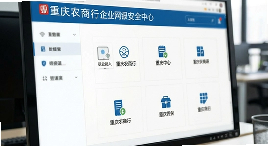 重庆农商行企业网银安全中心功能界面