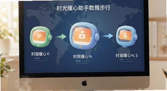 时光暖心助手数据同步示意图